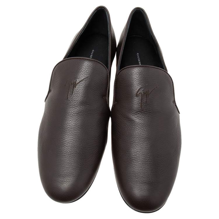 Pre Owned Giuseppe Zanotti Brown Leather Loafers Size 44