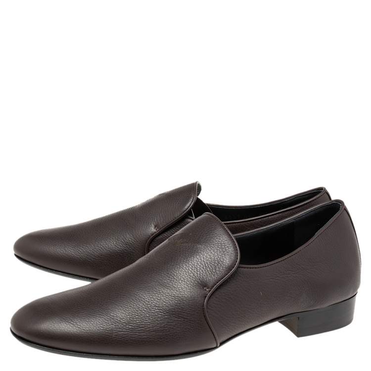 Pre Owned Giuseppe Zanotti Brown Leather Loafers Size 44