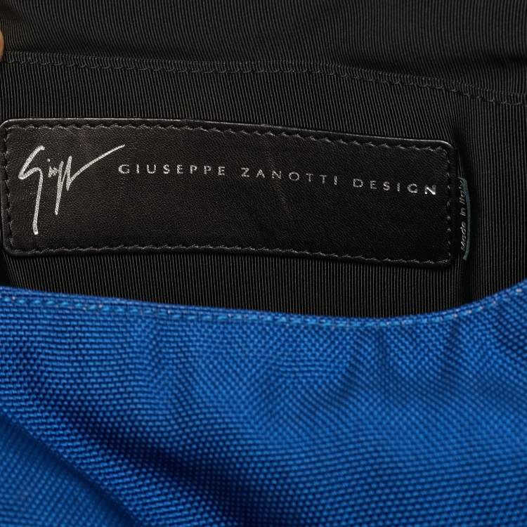 مملوكة مسبقًا Giuseppe Zanotti Blue/Black Nylon Flap Backpack