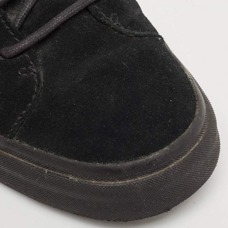 Pre Owned Giuseppe Zanotti Black Suede Kriss High Top Sneakers Size 39
