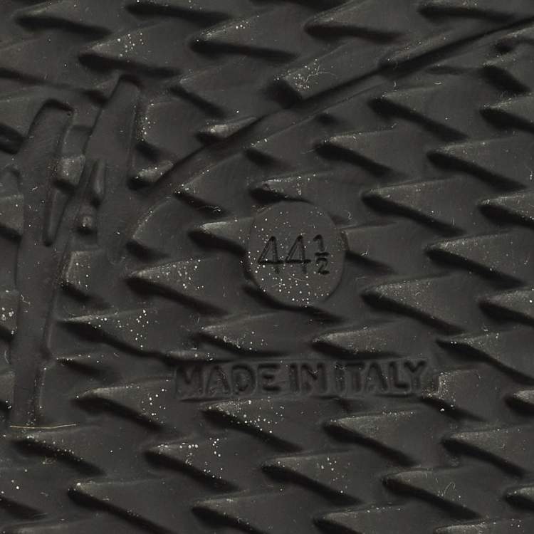 Pre Owned Giuseppe Zanotti Urchin Size 44.5 Black Leather Lace Up Sneakers