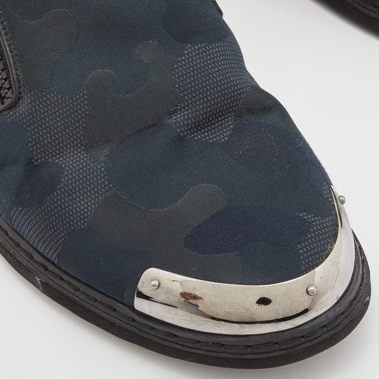 Pre Owned Giuseppe Zanotti Multicolor Camouflage Slip On Sneakers Size 43