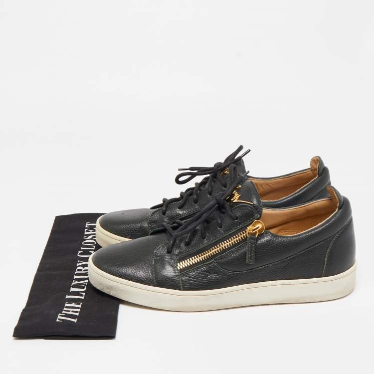 Pre Owned Giuseppe Zanotti Dark Green Low Top Sneakers Size 43