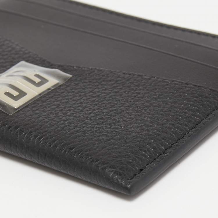Pre Owned Givenchy Black Leather Card Holder