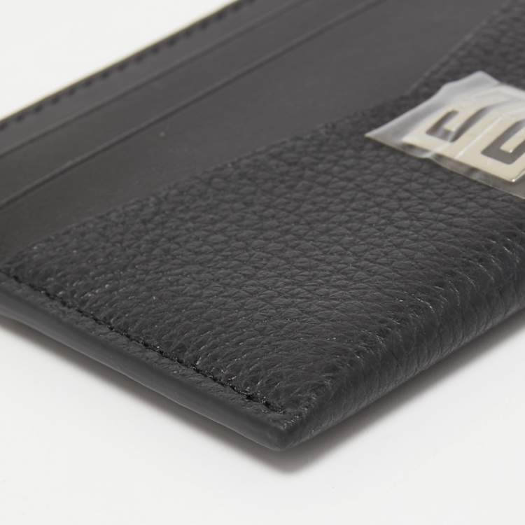 Pre Owned Givenchy Black Leather Card Holder