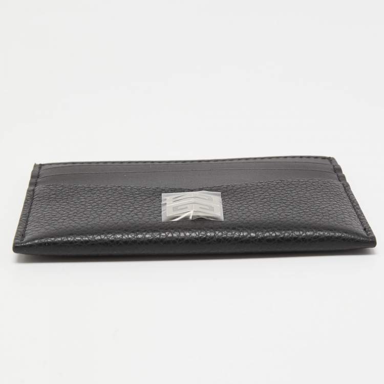 Pre Owned Givenchy Black Leather Card Holder