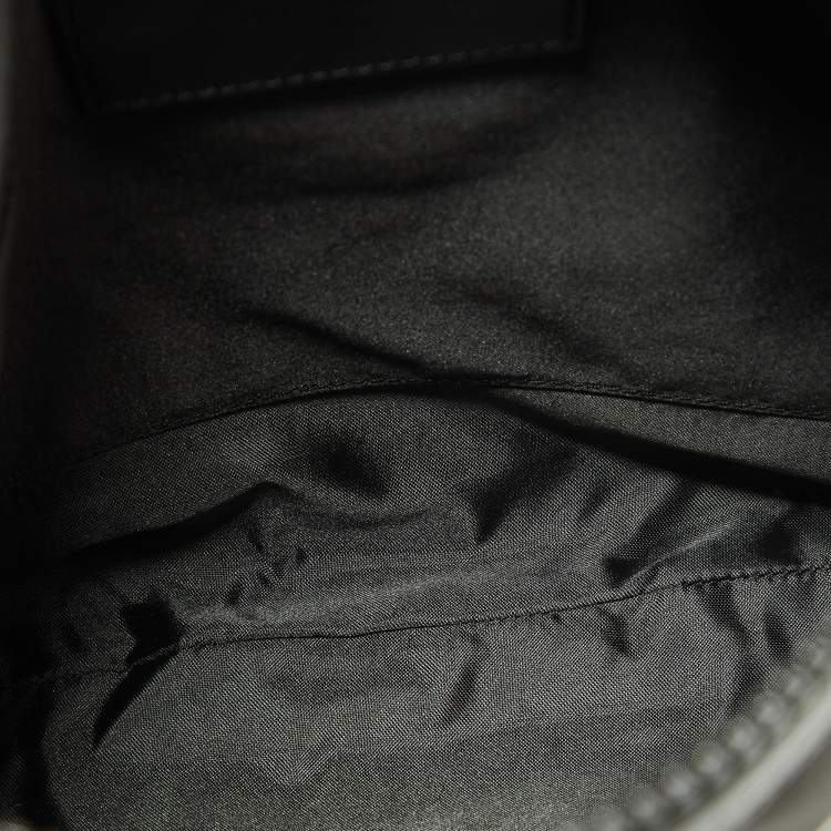Pre Owned Givenchy Deep Green/Black Nylon and Leather Messenger Bag