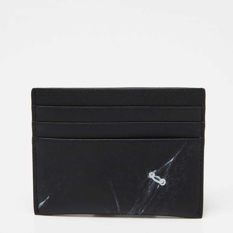 Pre Owned Givenchy Black Leather Logo Card Holder