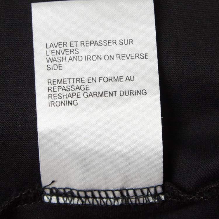 Pre Owned Givenchy Black HDG Print Cotton T-Shirt S