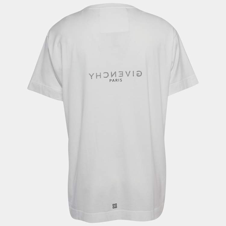 Oversized logo cotton T-shirt in black - Givenchy