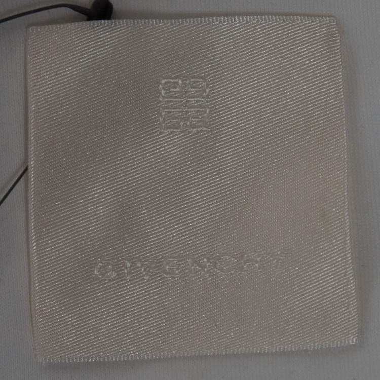 Pre Owned Givenchy White Logo Printed Cotton Oversized Fit T-Shirt L