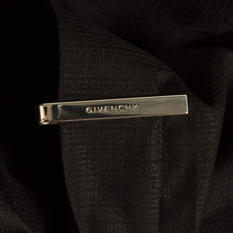 Pre Owned Givenchy Black Jacquard Cotton Long Sleeve Shirt XXL