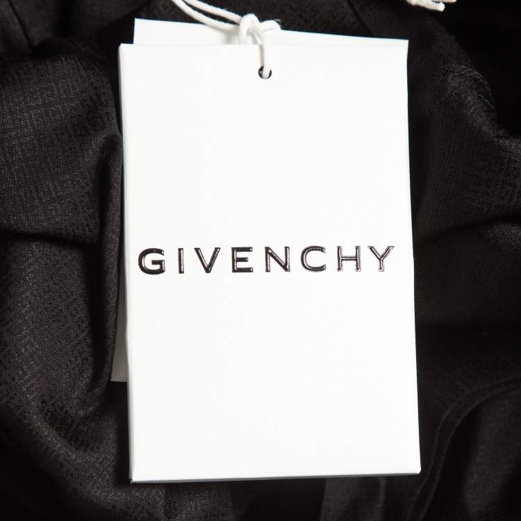 Pre Owned Givenchy Black Jacquard Cotton Long Sleeve Shirt XXL