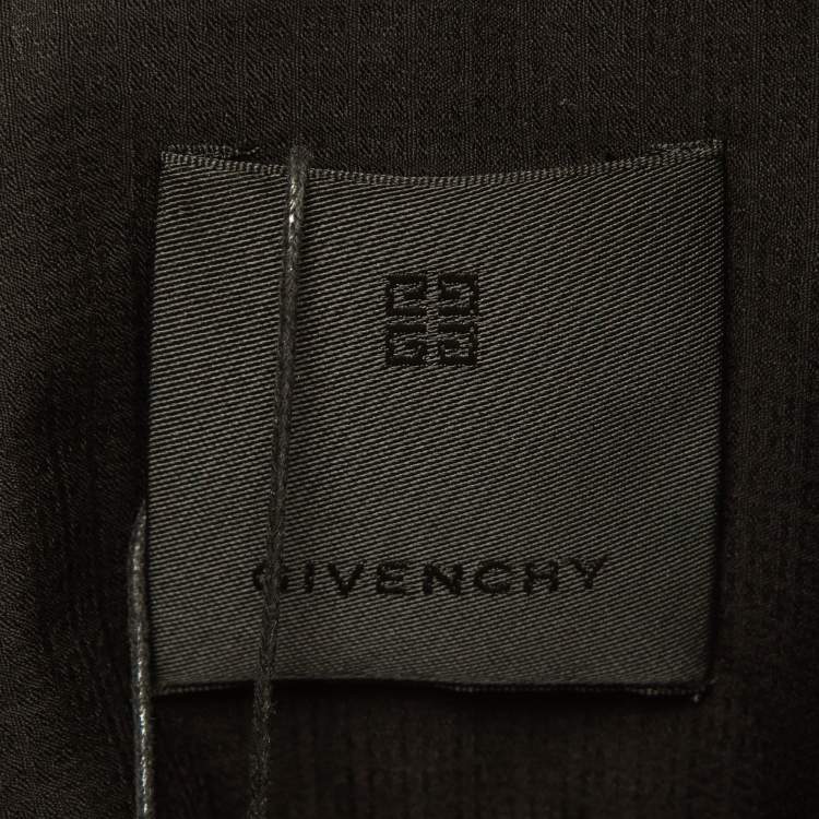 Pre Owned Givenchy Black Jacquard Cotton Long Sleeve Shirt XXL