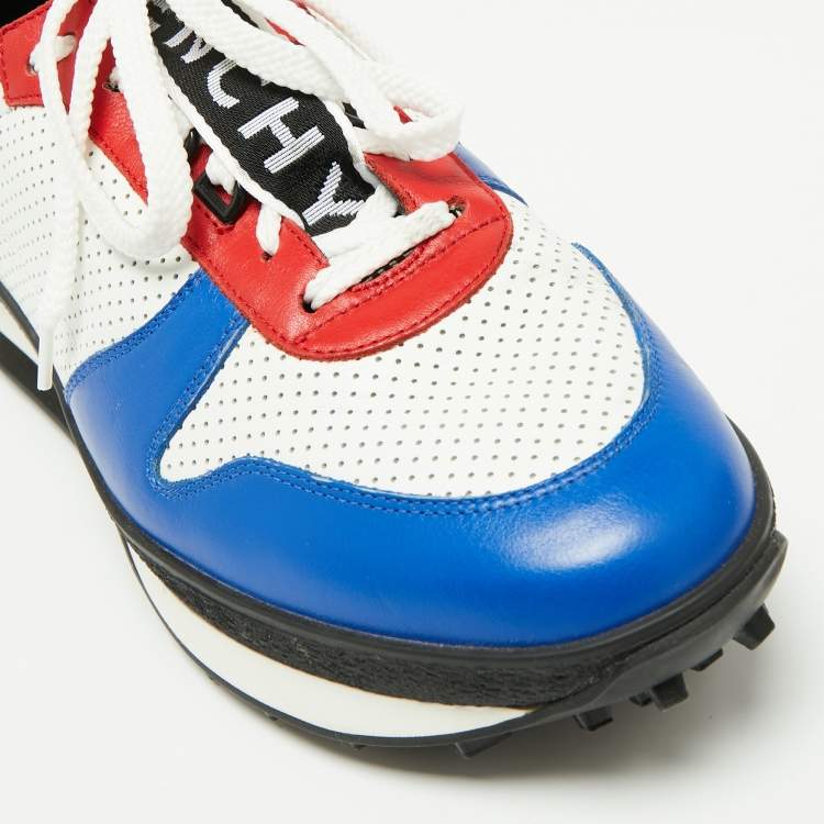Pre Owned Givenchy Multicolor Leather Lace Up Sneakers Size 43