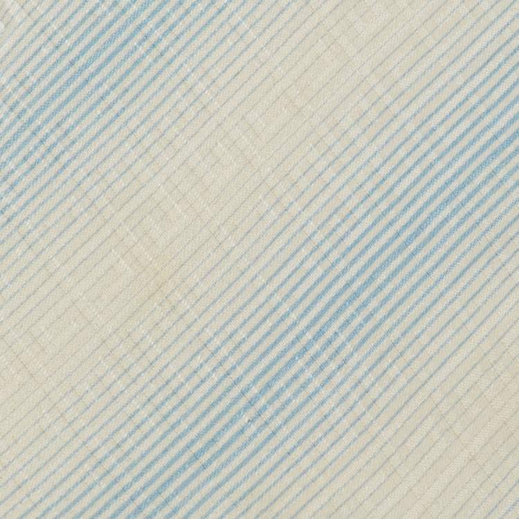 Pre Owned Givenchy Blue/White Signature Logo Print Silk Tie