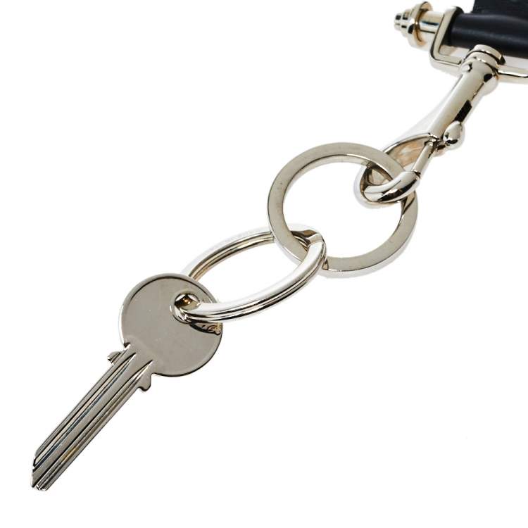 Pre Owned Givenchy Black Obsedia Stars Key Lanyard