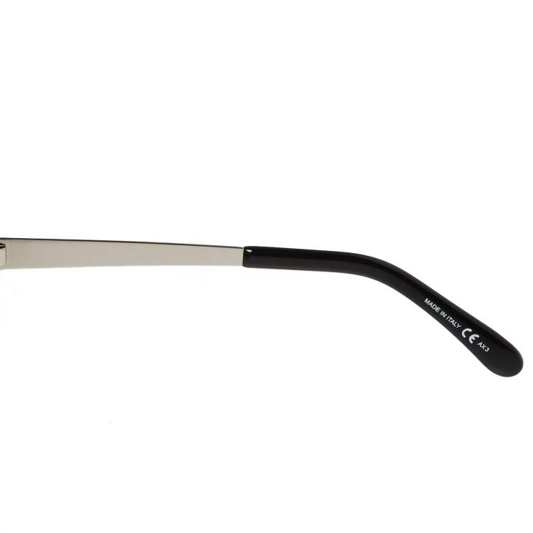 Pre Owned Givenchy Silver Tone/Silver Mirrored GV 7117/S Shield Sunglasses
