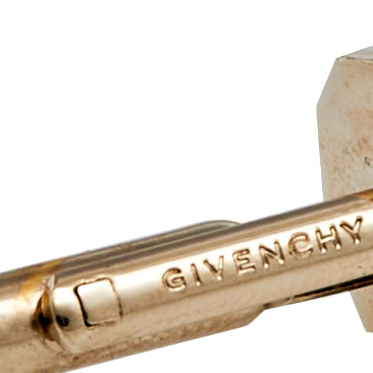 Pre Owned Givenchy Silver Tone Conical Stud Cufflinks