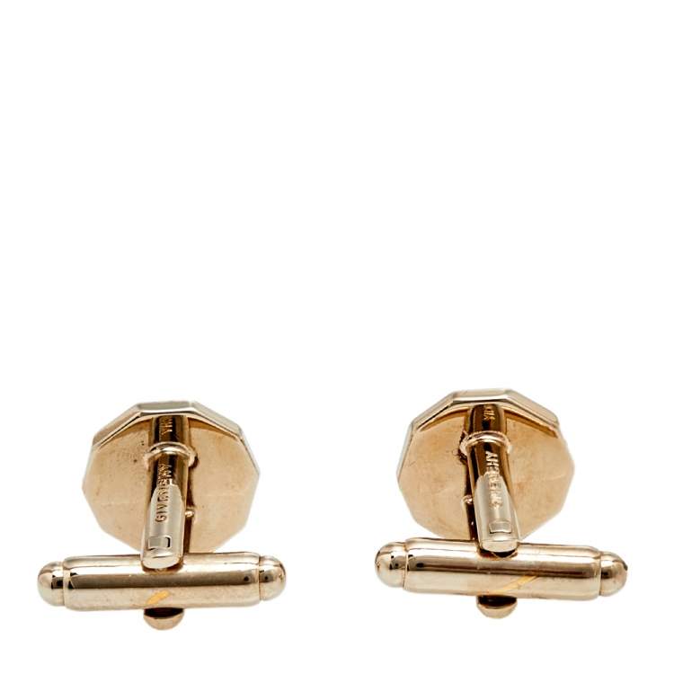 Pre Owned Givenchy Silver Tone Conical Stud Cufflinks