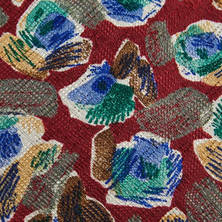 Pre Owned Givenchy Gentleman Multicolor Printed Silk Tie