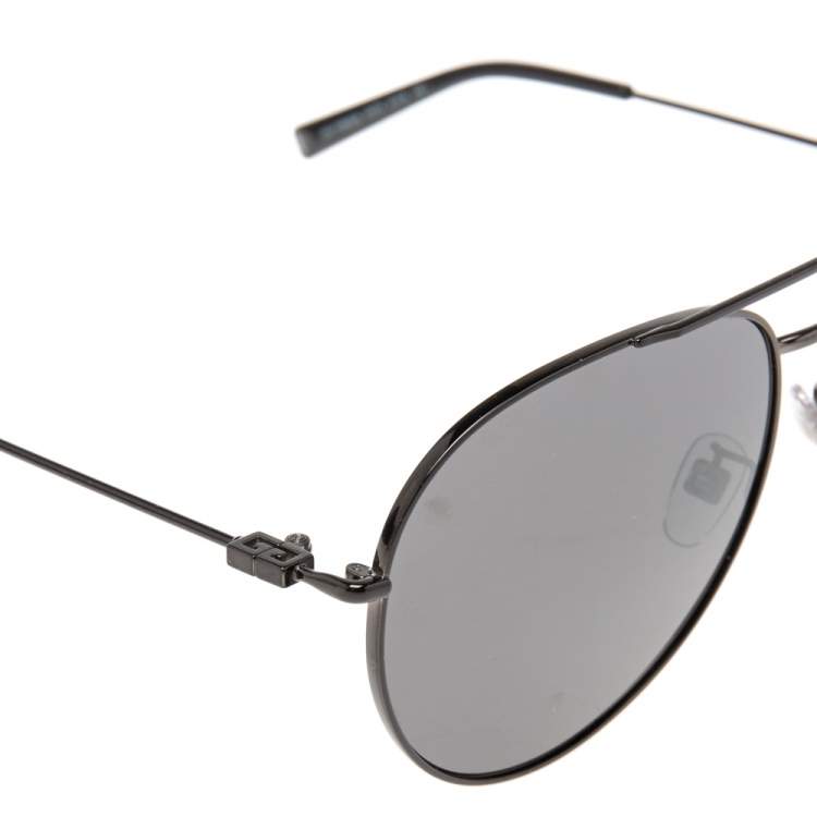 Pre Owned Givenchy Black/Grey Mirrored GV 7186/G/S Aviator Sunglasses