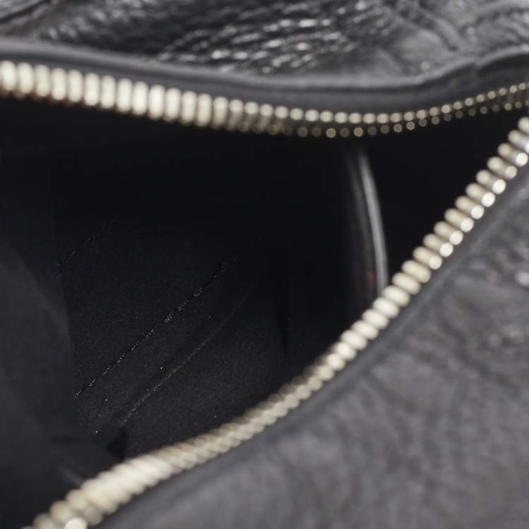 Pre Owned Givenchy Black Leather Mini Pandora Chain Crossbody Bag