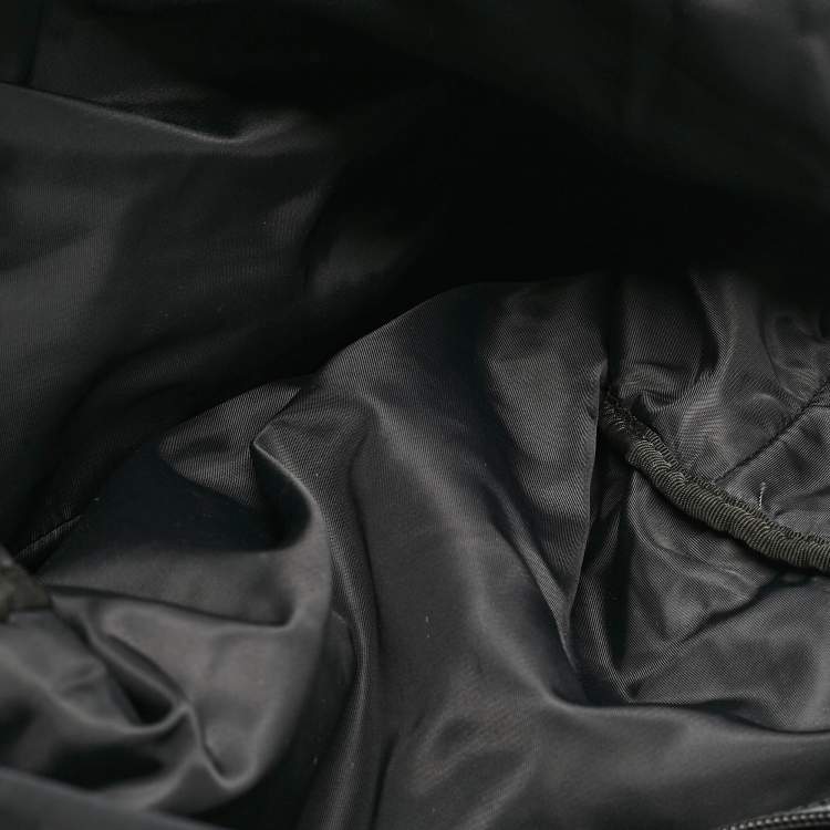 Pre Owned Givenchy Black Printed Padded Nylon Backpack