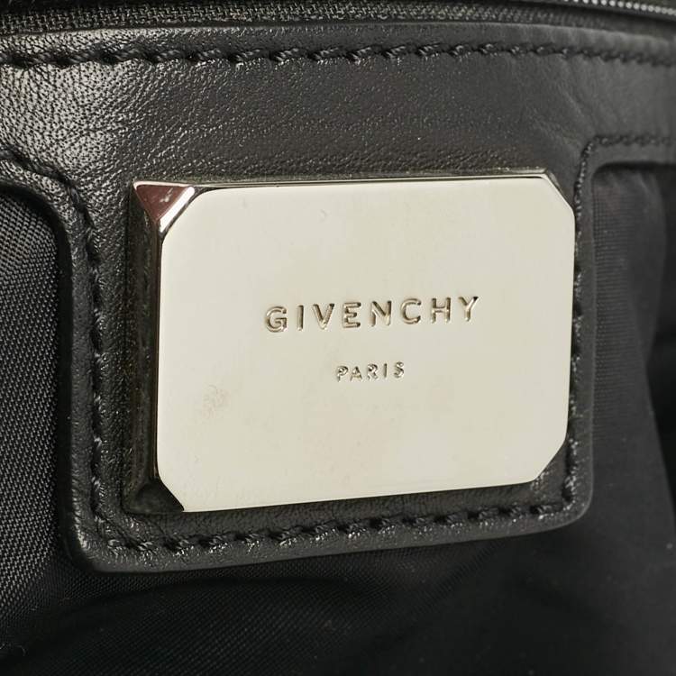 Pre Owned Givenchy Black Printed Padded Nylon Backpack