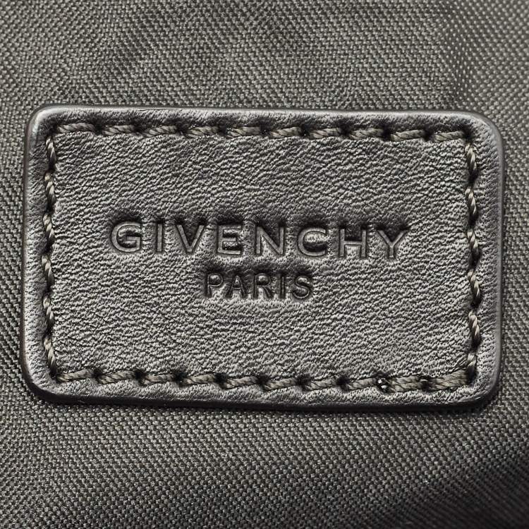 Pre Owned Givenchy Black Nylon Stars Stripes Drawstring Backpack