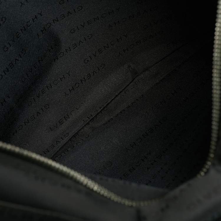 Pre Owned Givenchy Double Gusset Black Leather Briefcase