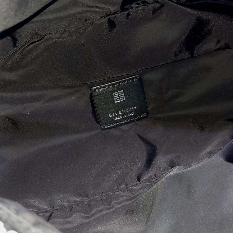 Pre Owned Givenchy Black Nylon Givenchy G Zip Trek Belt Bag