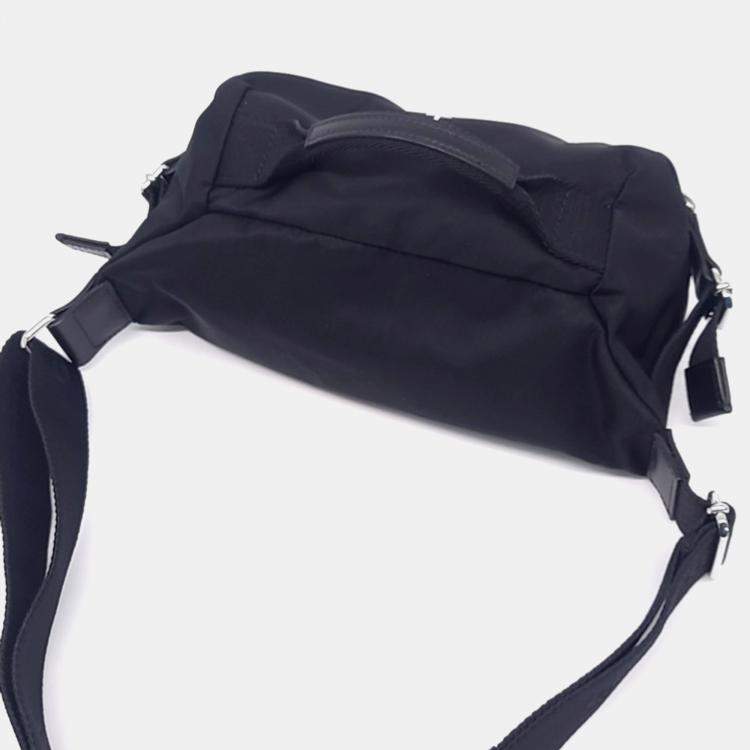 Pre Owned Givenchy Black Nylon Givenchy G Zip Trek Belt Bag