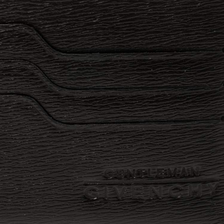 Pre Owned Givenchy Black Leather Card Holder