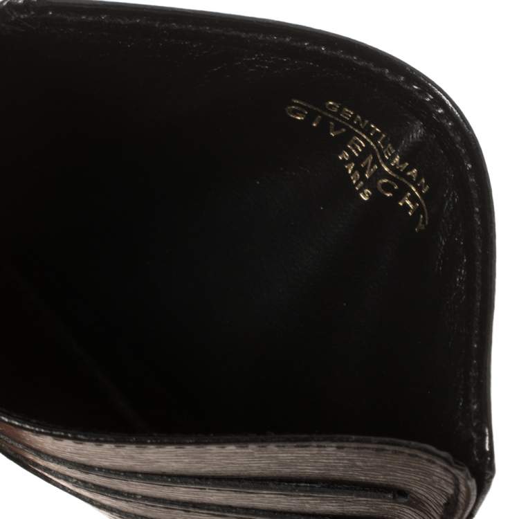 Pre Owned Givenchy Black Leather Card Holder