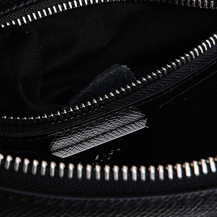 Pre Owned Givenchy Black Leather Double Zip Pouch
