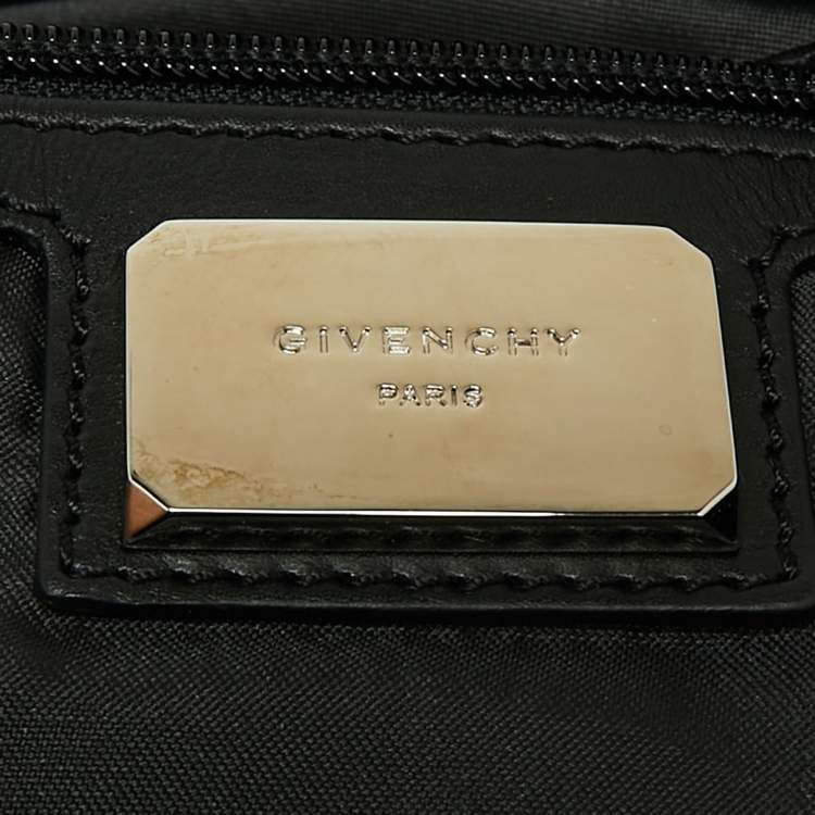 Pre Owned Givenchy Black Leather Drawstring Backpack