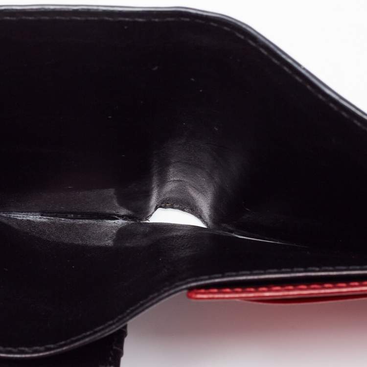 Pre Owned Givenchy Dark Brown Leather Bifold Wallet