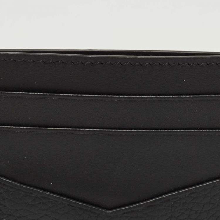 Pre Owned Givenchy Black Leather 4G Card Holder