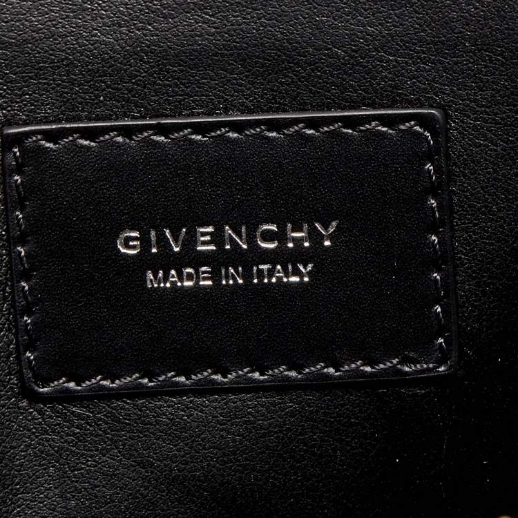 Pre Owned Givenchy Brick Red Pebbled Leather Basketball Clutch