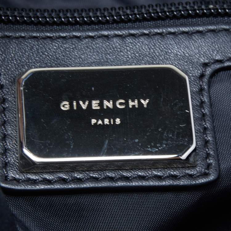 Pre Owned Givenchy Multicolor Camouflage and Striped Nylon Tote