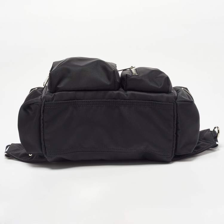 Pre Owned Givenchy Black Nylon Pandora Pocket Messenger Bag