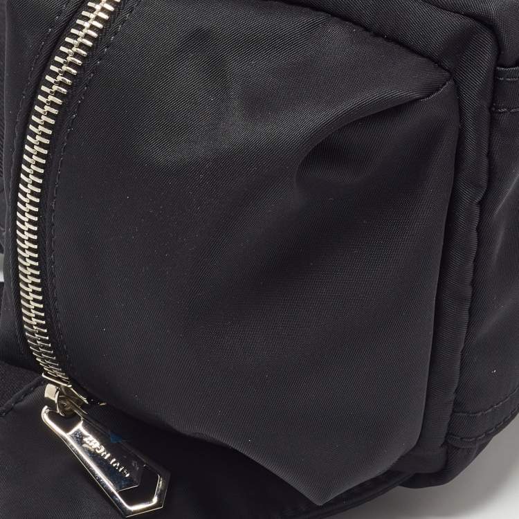 Pre Owned Givenchy Black Nylon Pandora Pocket Messenger Bag