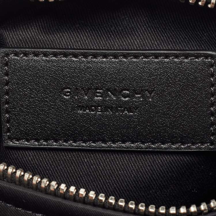 Pre Owned Givenchy Black Nylon Pandora Pocket Messenger Bag