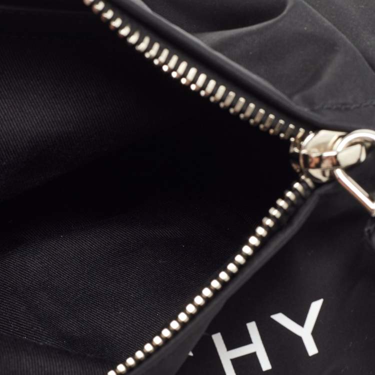 Pre Owned Givenchy Black Nylon Pandora Pocket Messenger Bag