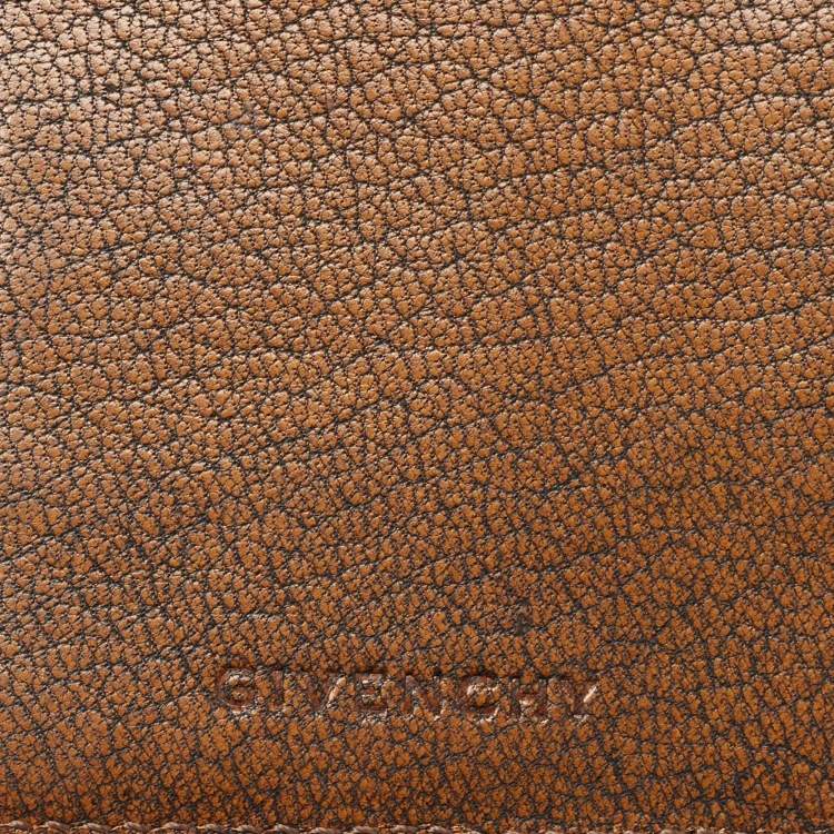Pre Owned Givenchy Tan Leather Bifold Wallet