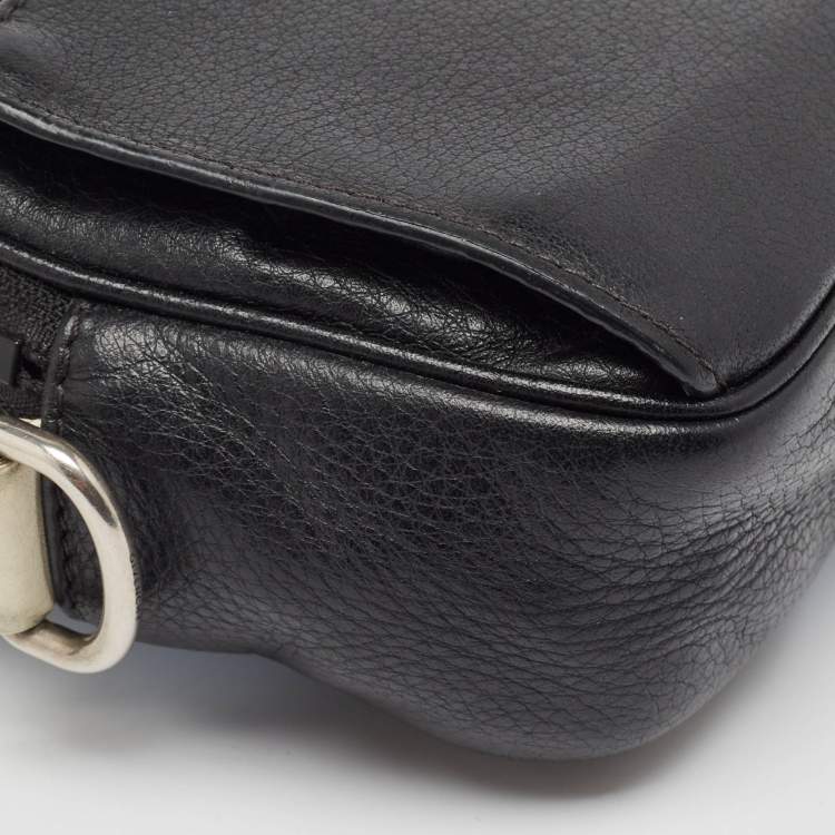 Pre Owned Givenchy Multicolor Leather Zip Messenger Bag