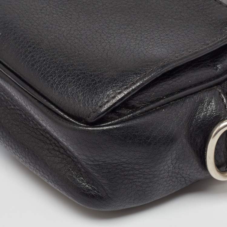 Pre Owned Givenchy Multicolor Leather Zip Messenger Bag
