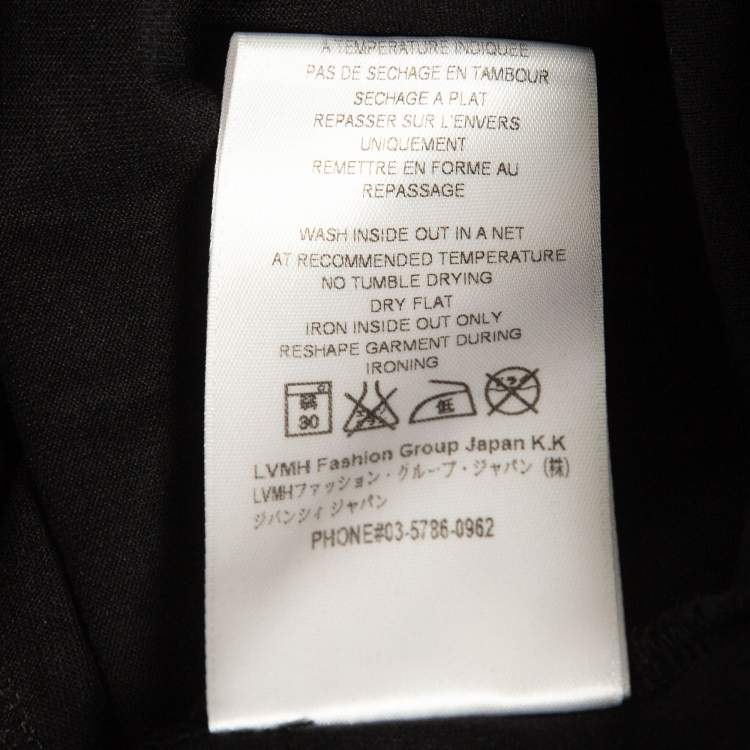 Pre Owned Givenchy Black Star Print Cotton T-Shirt M