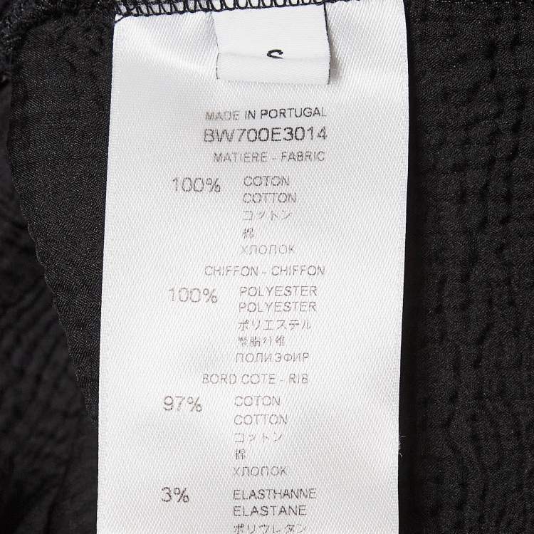 Pre Owned Givenchy Black Logo Print Cotton Distressed Sweatshirt S